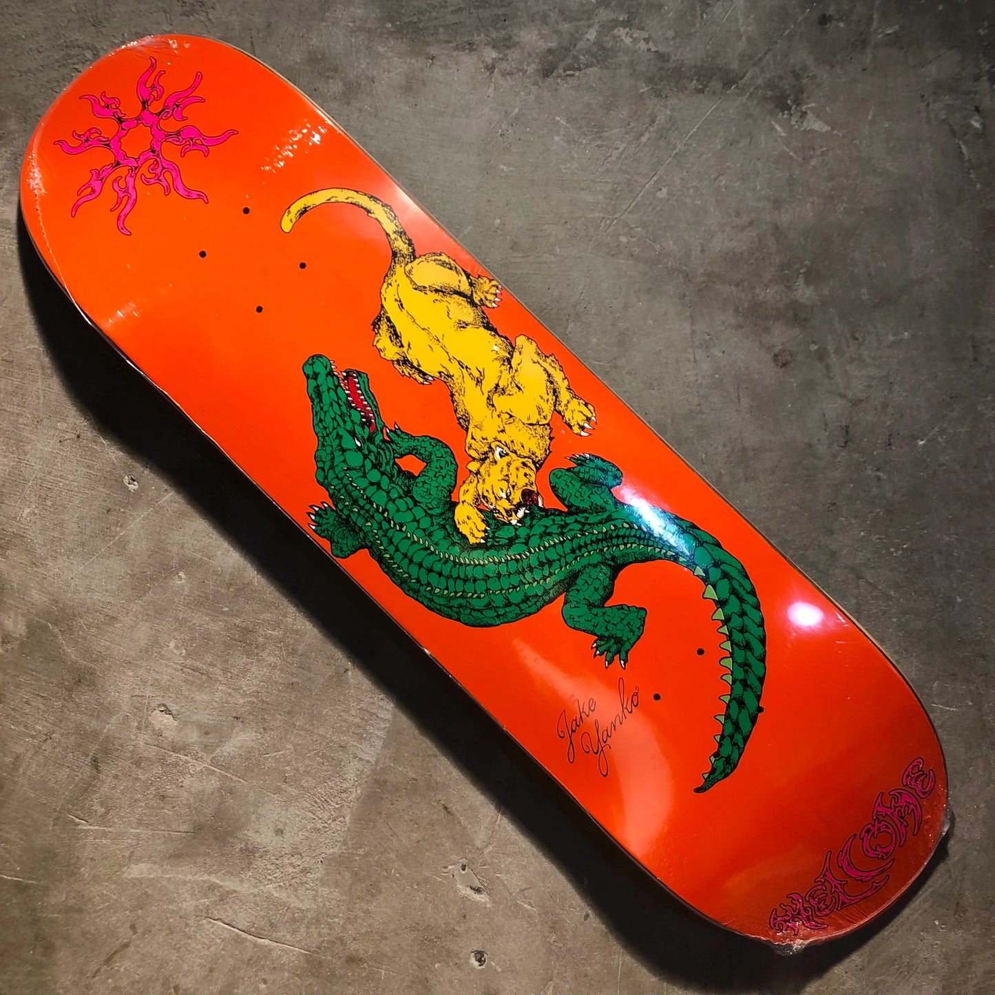 Welcome Skateboards - Jake Yanko Swamp on Popsicle Deck - Orange 8.5"