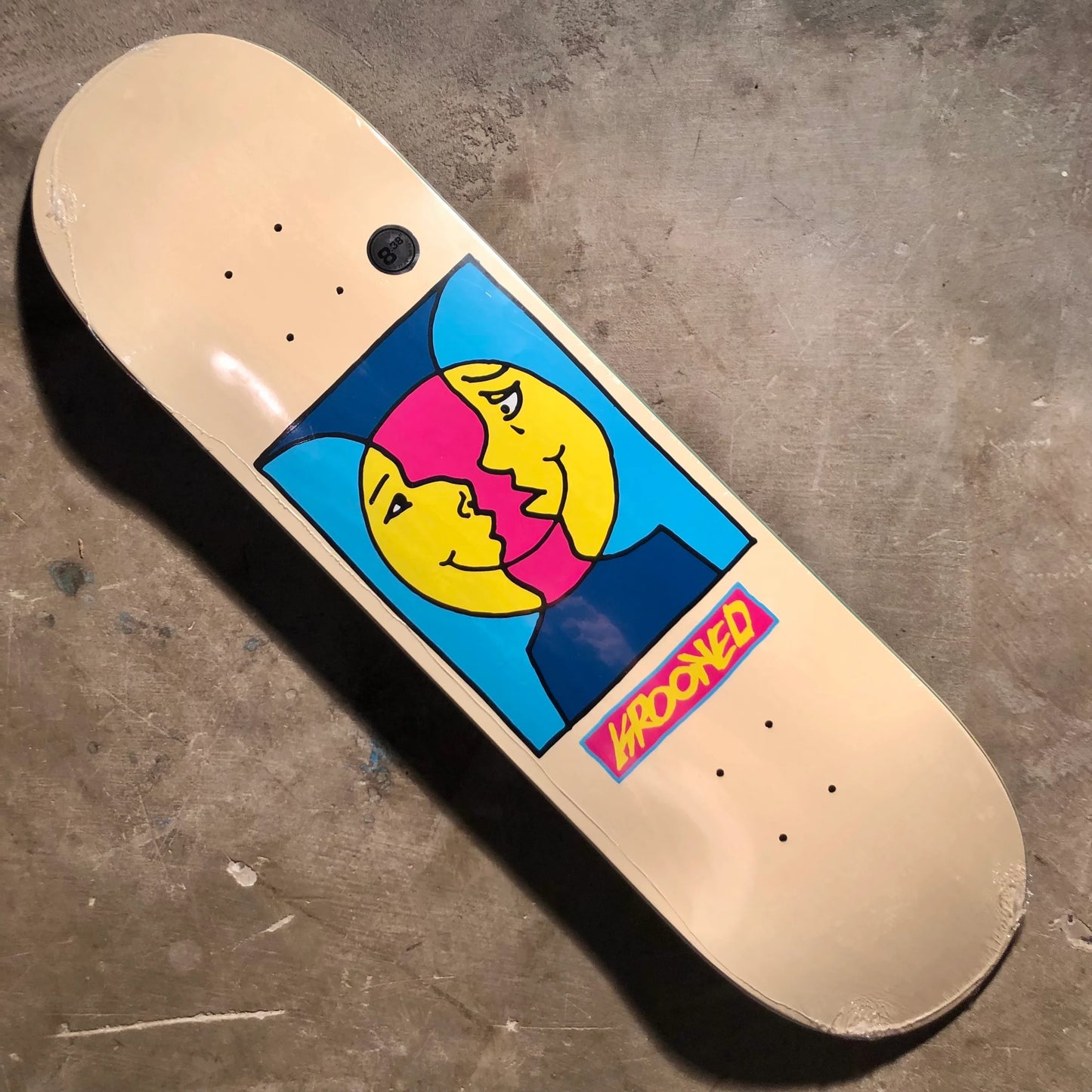 Krooked - Moonsmile Deck - Cream 8.38"