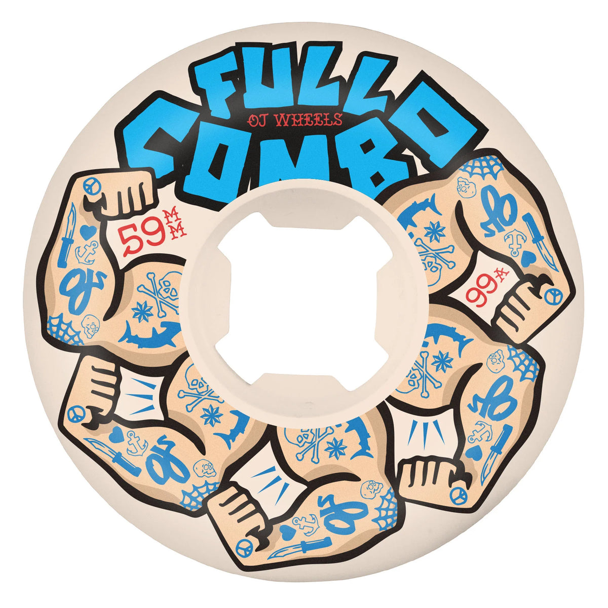 OJ Wheels - Team Elite Full Combo Wheel - 59mm 99a
