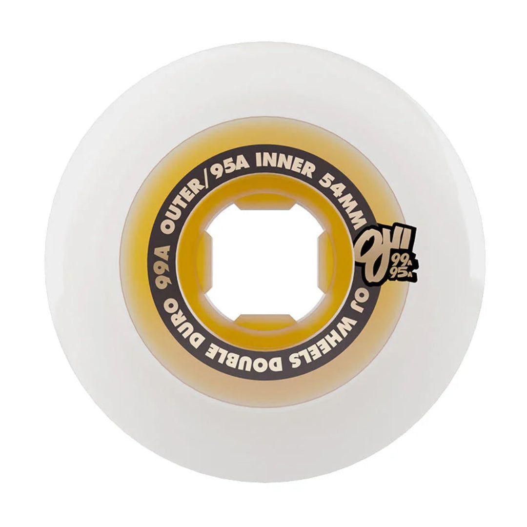 OJ Wheels - Double Duro Wheel - White Gum 54mm 99a/95a