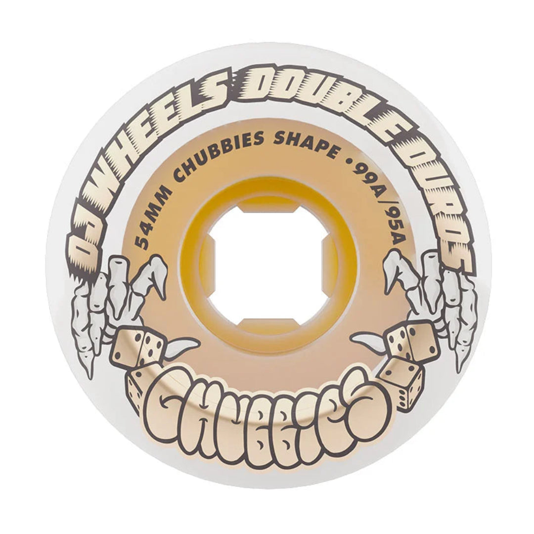 OJ Wheels - Double Duro Wheel - White Gum 54mm 99a/95a