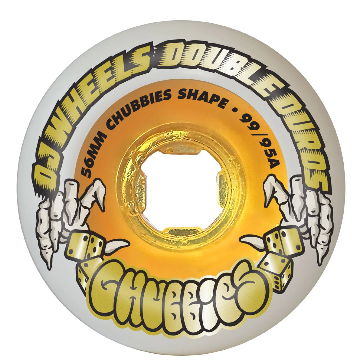 OJ Wheels - Double Duro Wheel - White Gold 56mm 99a/95a