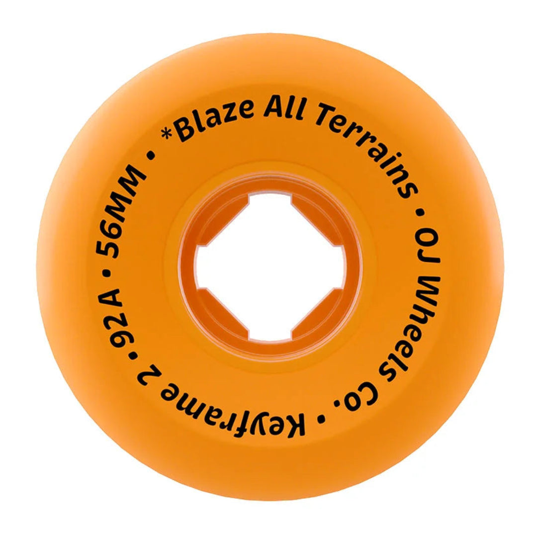 OJ Wheels - Realtree APX Keyframe 2 Wheel - Orange 56mm 92a
