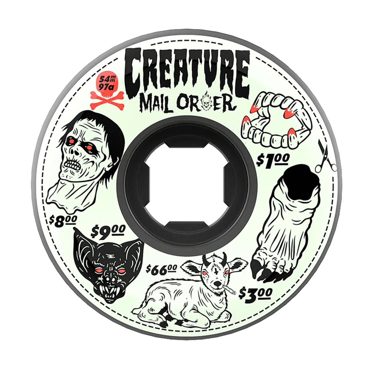 OJ Wheels - Creature Mail Order Bloodsuckers Wheel - Black 54mm 97a