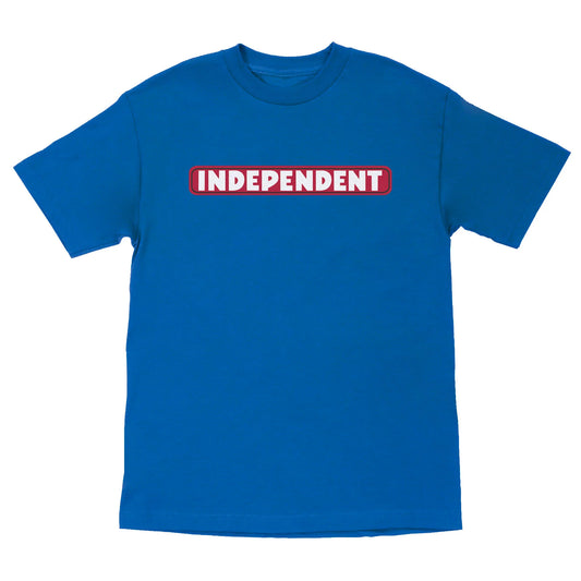 Independent Trucks - Bar Logo Mens T-Shirt - Royal / Red