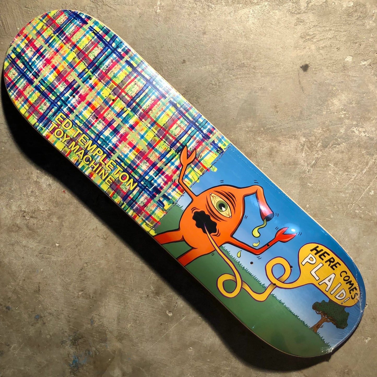 Toy Machine - Ed Templeton Plaid Deck - 8.5"