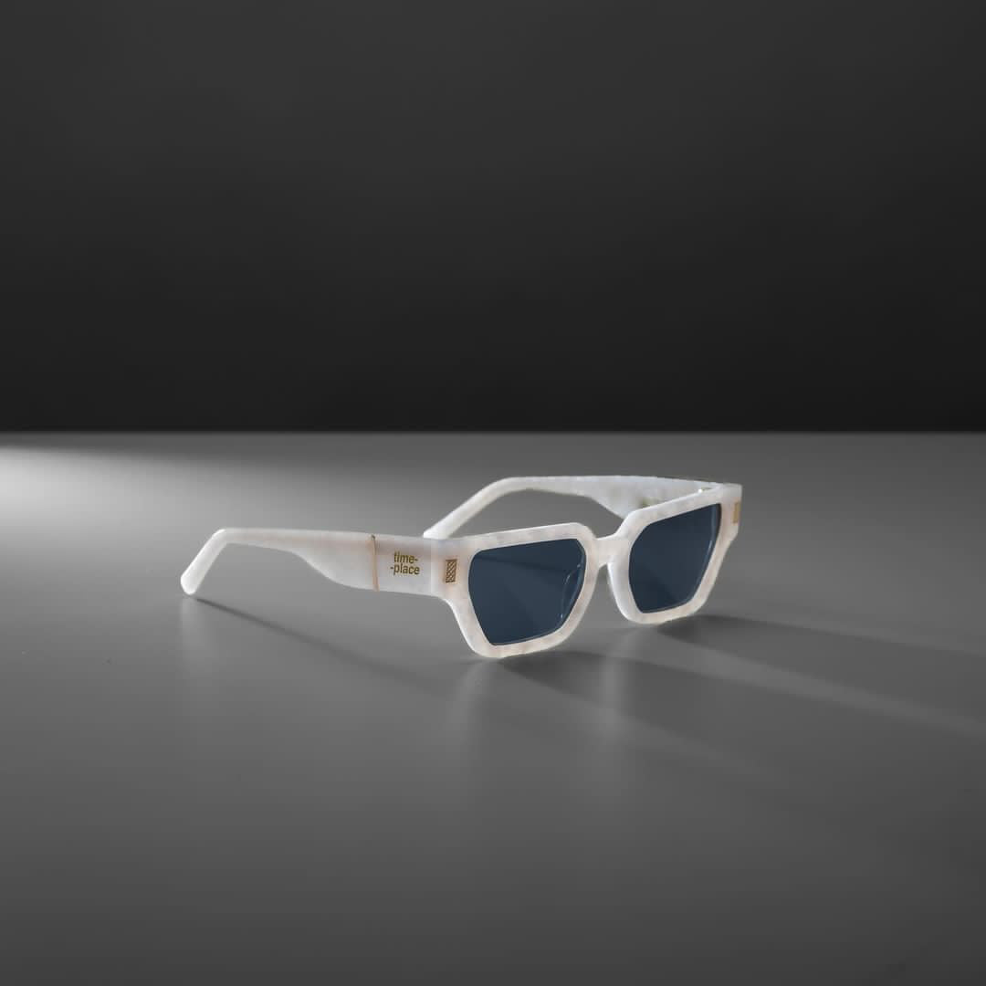 Time-Place - A Von Sunglass Frame - White