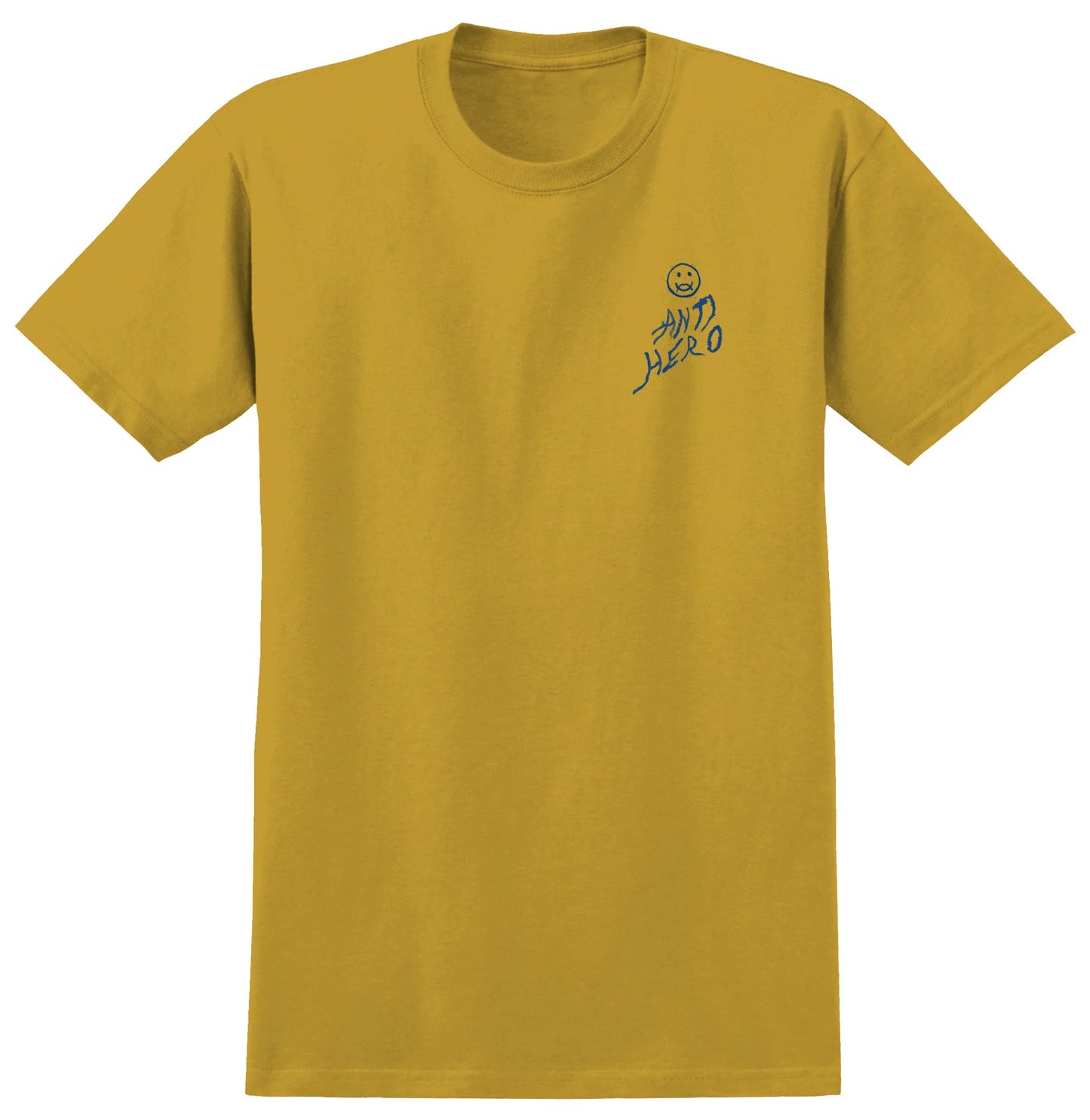 Anti-Hero Skateboards - Expressions Sun T-Shirt - Mustard / Ocean Blue