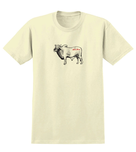 Anti-Hero Skateboards - Cow T-Shirt - Heather Cream