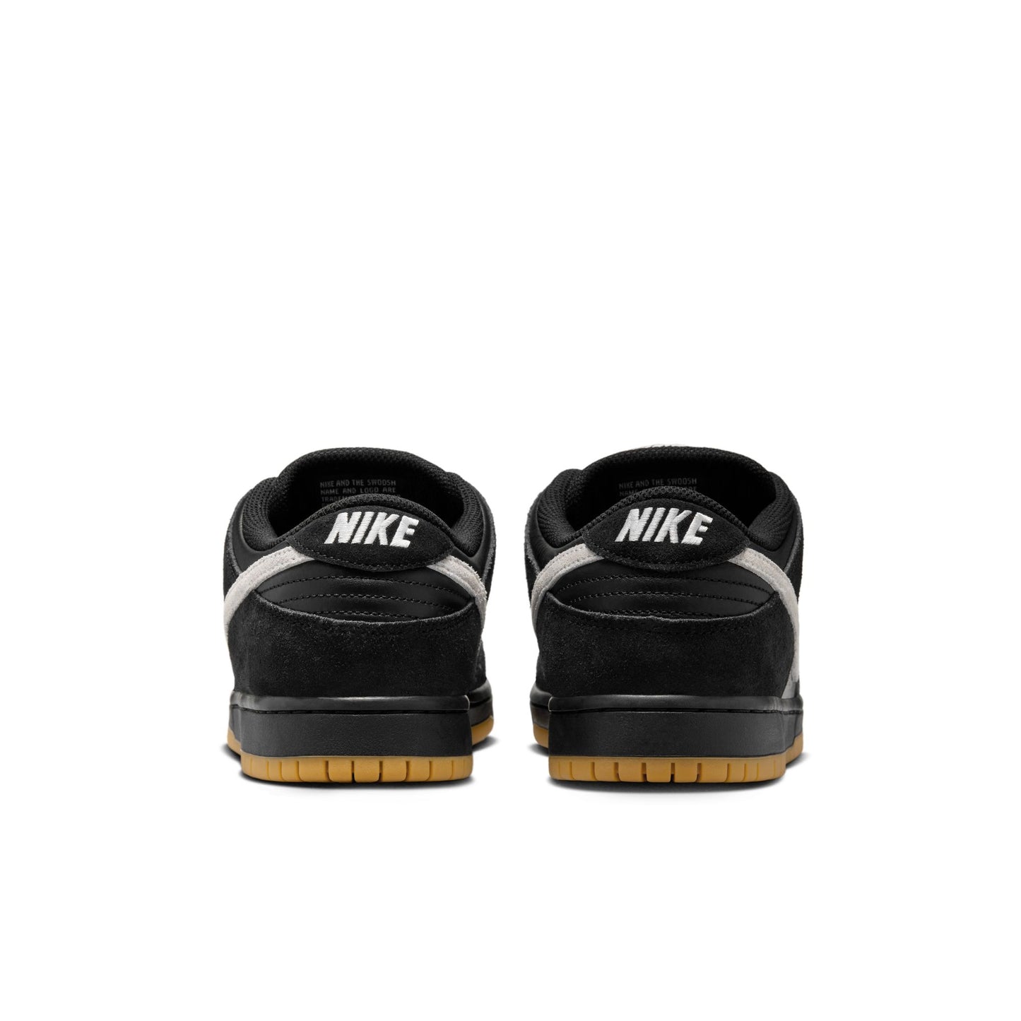 Nike SB - Dunk Low Pro - Black / White - Black - Gum Light Brown