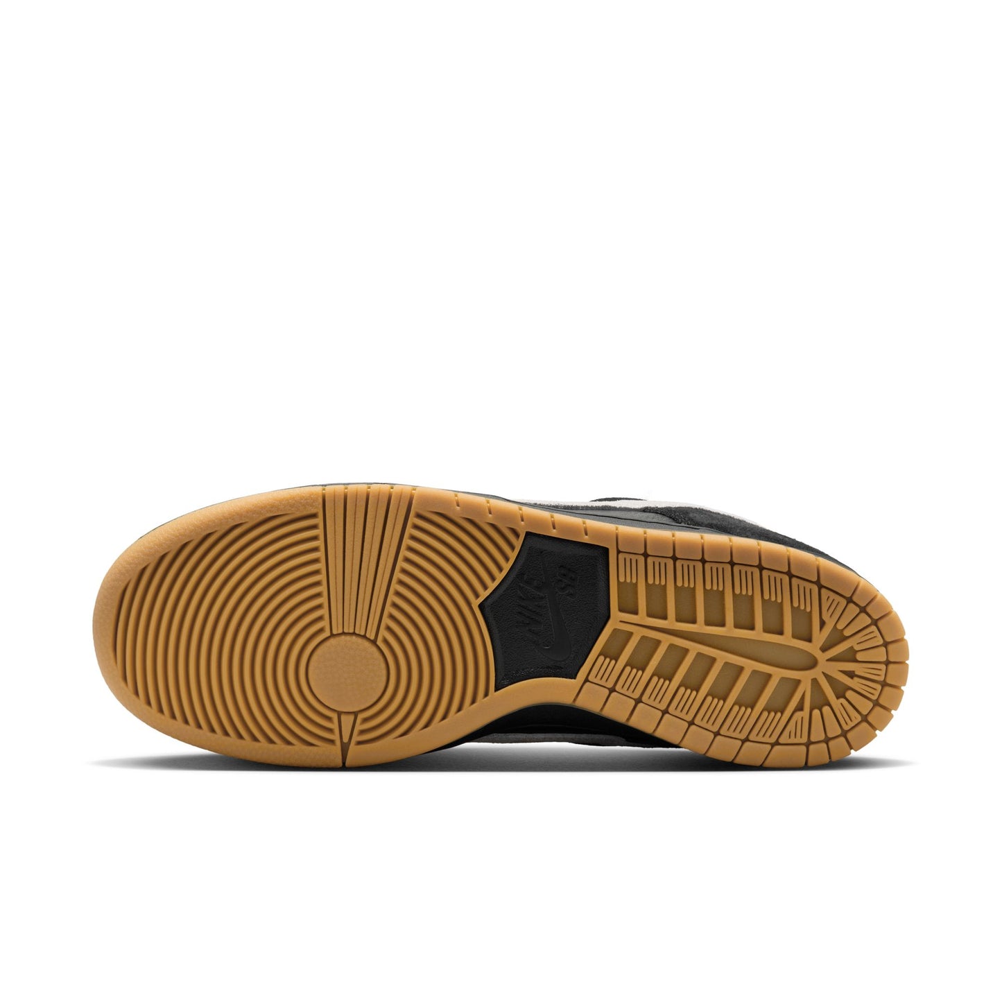Nike SB - Dunk Low Pro - Black / White - Black - Gum Light Brown