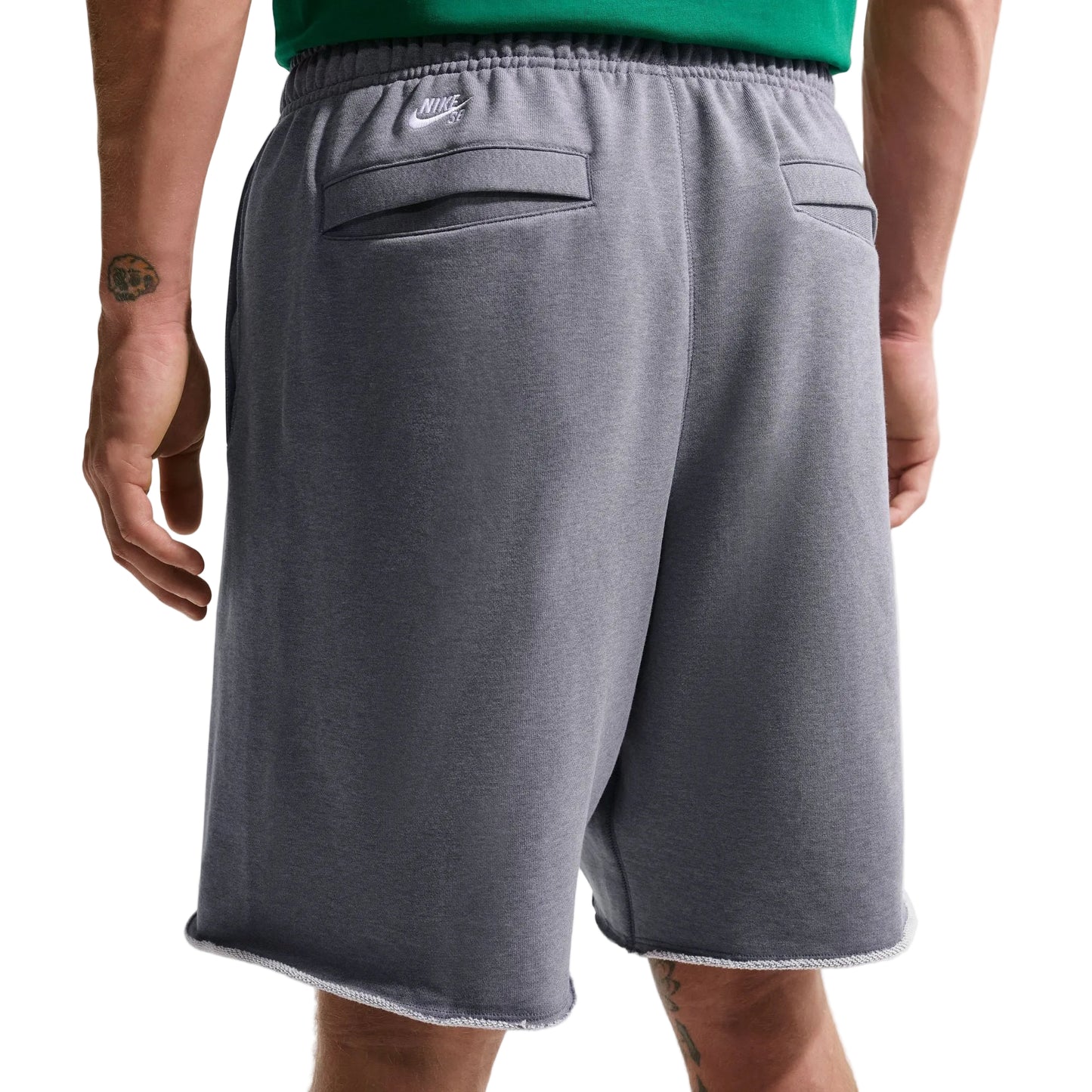 Nike SB - Graphic Fleece Skate Shorts - Cool Grey / Heather / White