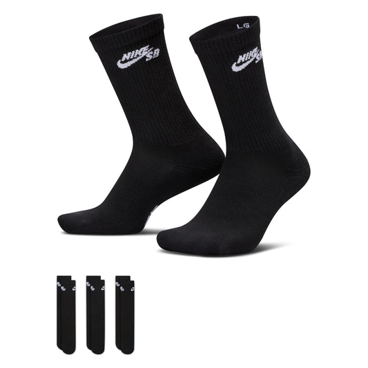 Nike SB - Everyday Elevated Sock - Black / White
