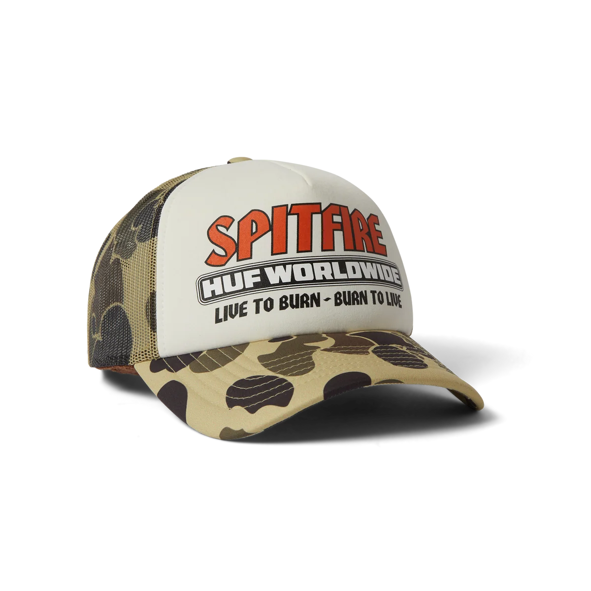 HUF - Spitfire Burn Forever Trucker Hat - Camo