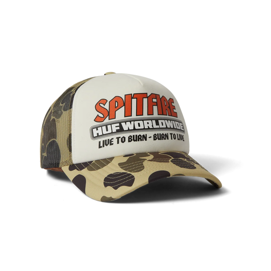 HUF - Spitfire Burn Forever Trucker Hat - Camo