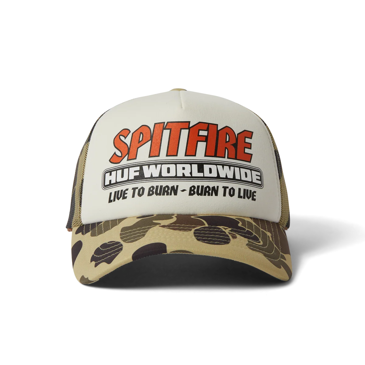 HUF - Spitfire Burn Forever Trucker Hat - Camo