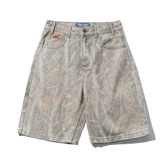 Butter Goods - Baggy Denim Shorts - Forest Camo