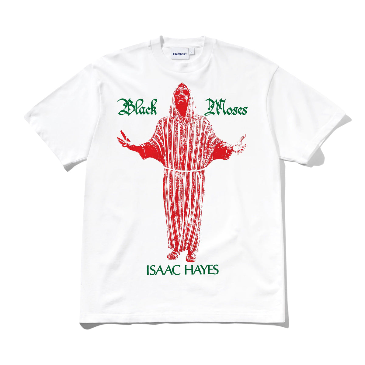 Butter Goods - Isaac Hayes Black Moses T-Shirt - White