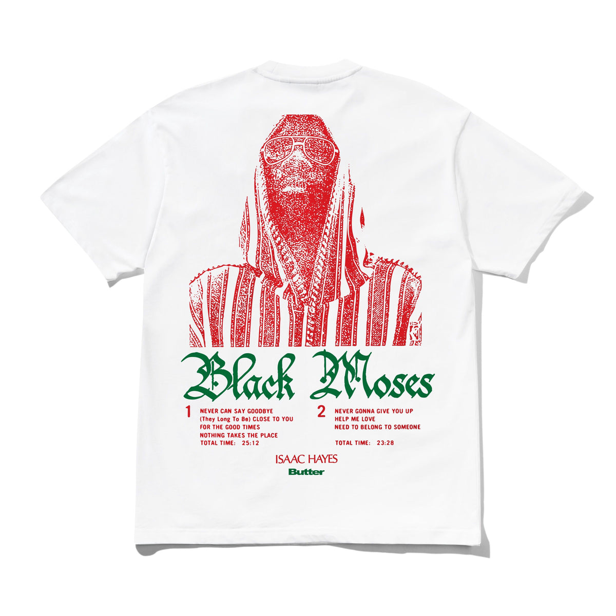 Butter Goods - Isaac Hayes Black Moses T-Shirt - White