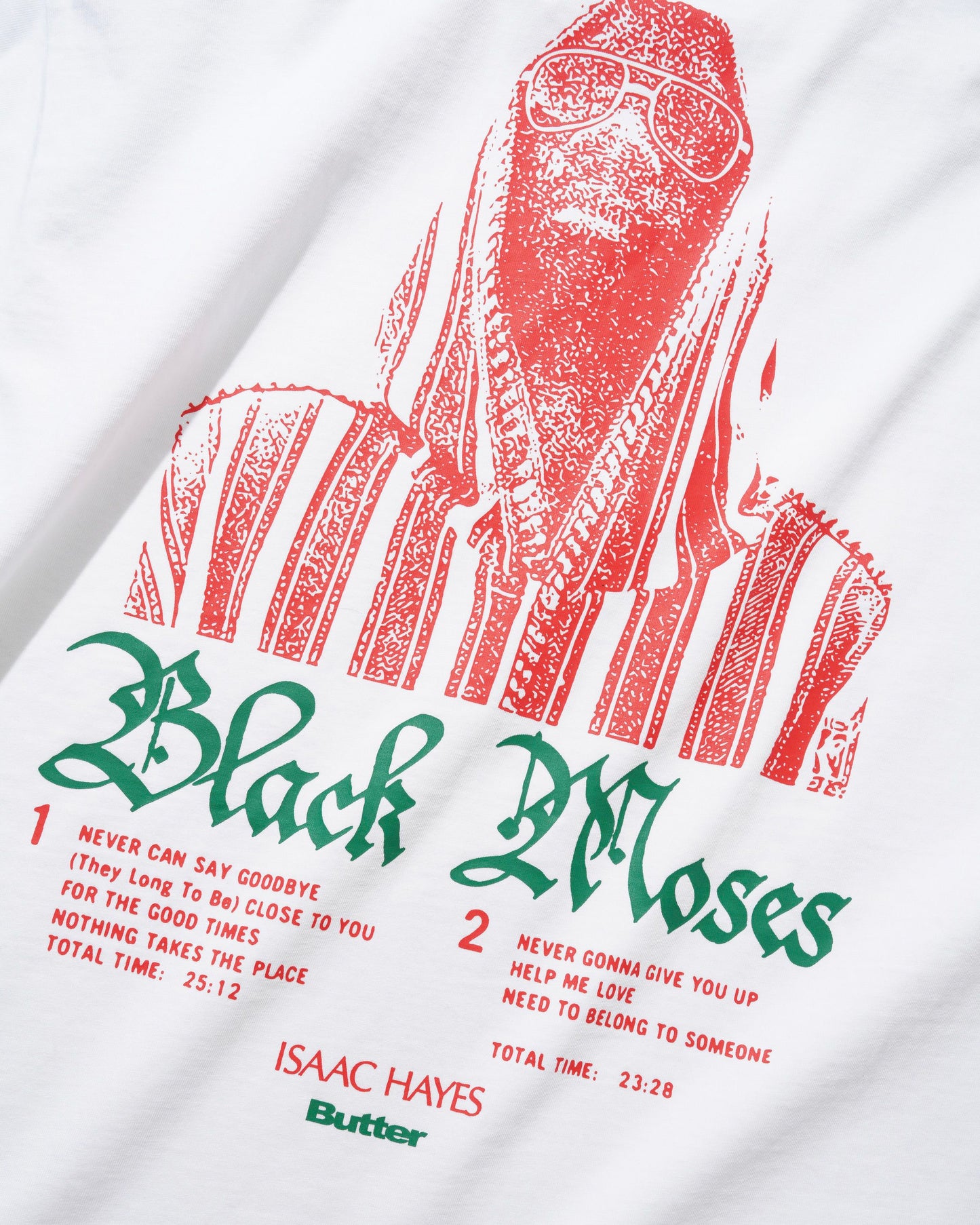 Butter Goods - Isaac Hayes Black Moses T-Shirt - White