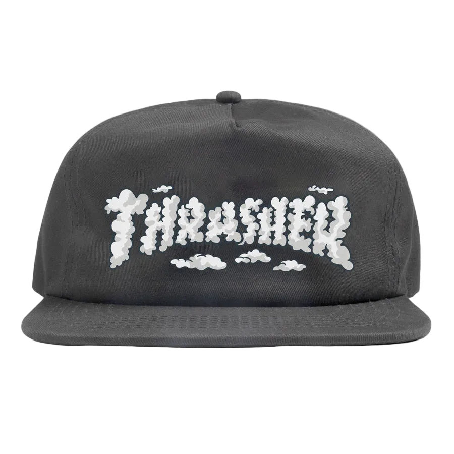 Thrasher - Cloud by Kevin "Spanky" Long Snapback Hat - Charcoal