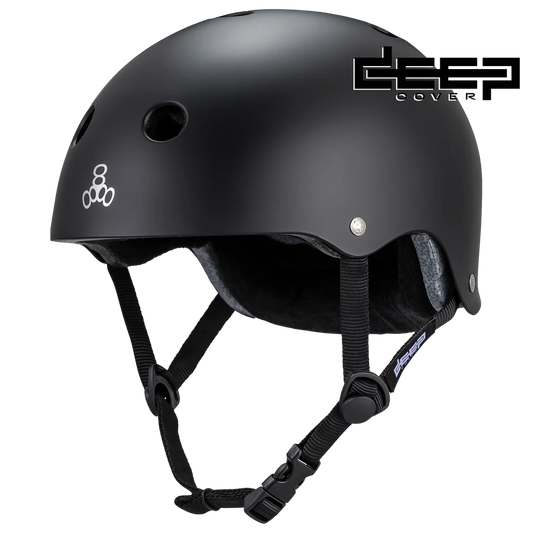 Triple 8 Helmets - Deep Cover Helmet - Black Matte