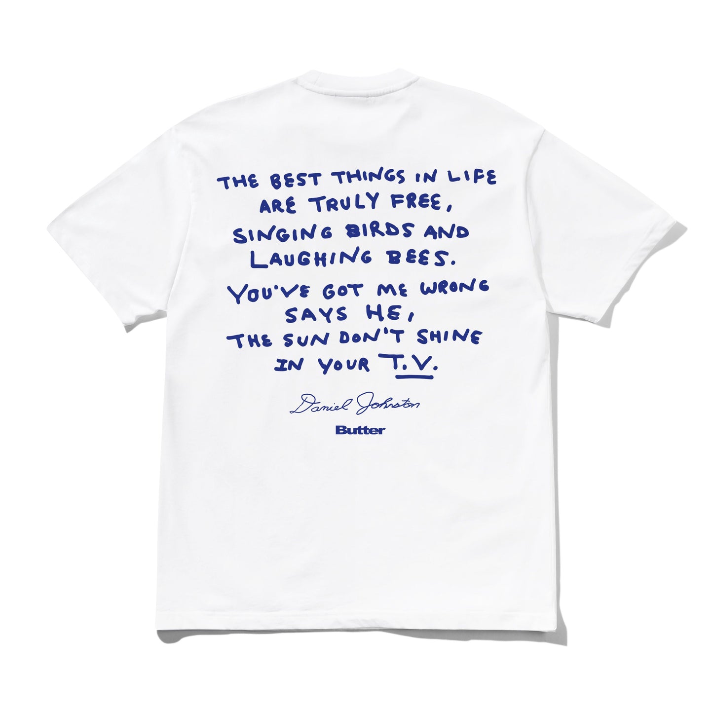 Butter Goods - Daniel Johnston Don't Be Scared T-Shirt - White