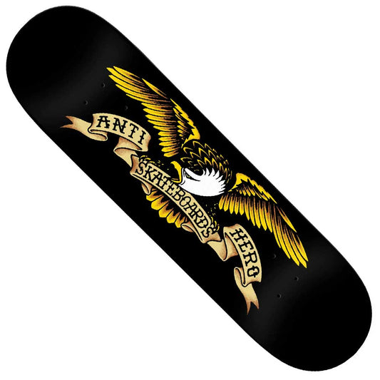 Anti-Hero Skateboards - Classic Eagle Black DBX Deck - 8.5"