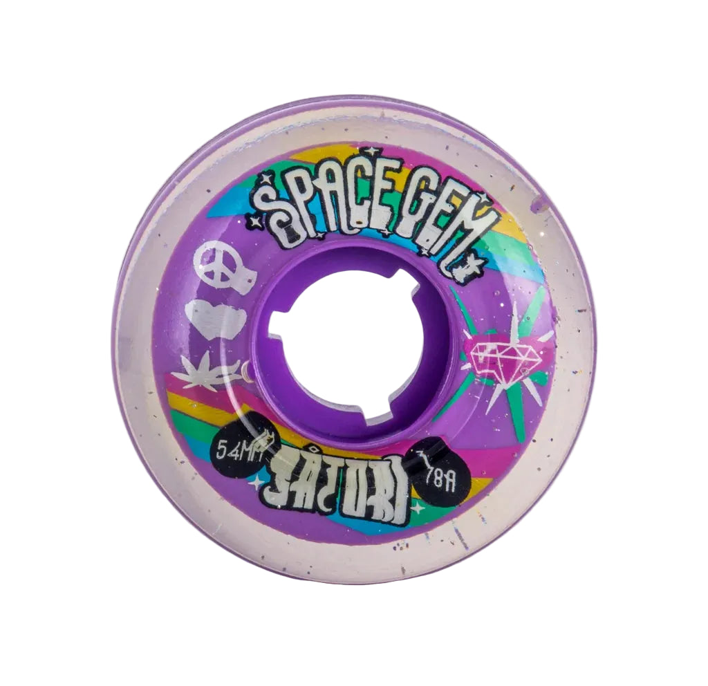 Satori Wheels - Space Gem Clear Cruiser Wheel - 54mm 78a