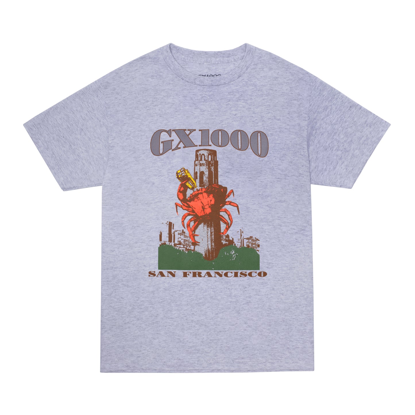 GX1000 - Crab T-Shirt - Heather Grey