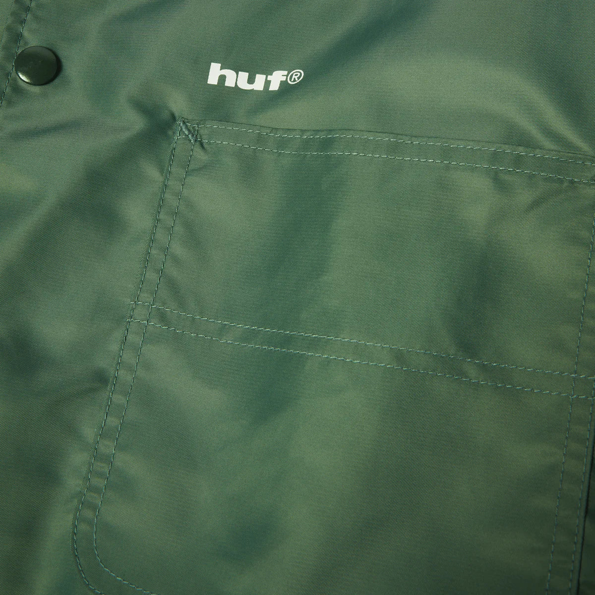 HUF - Thrasher Logo Coaches Jacket - Forest Green
