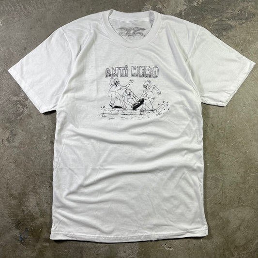 Anti-Hero Skateboards - Curb Pit T-Shirt - White
