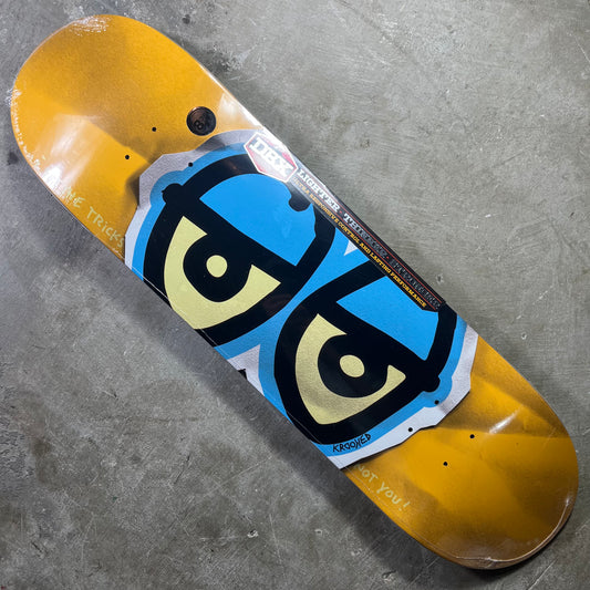 Krooked Skateboards - Eyes DBX Deck - Gold 8.38"