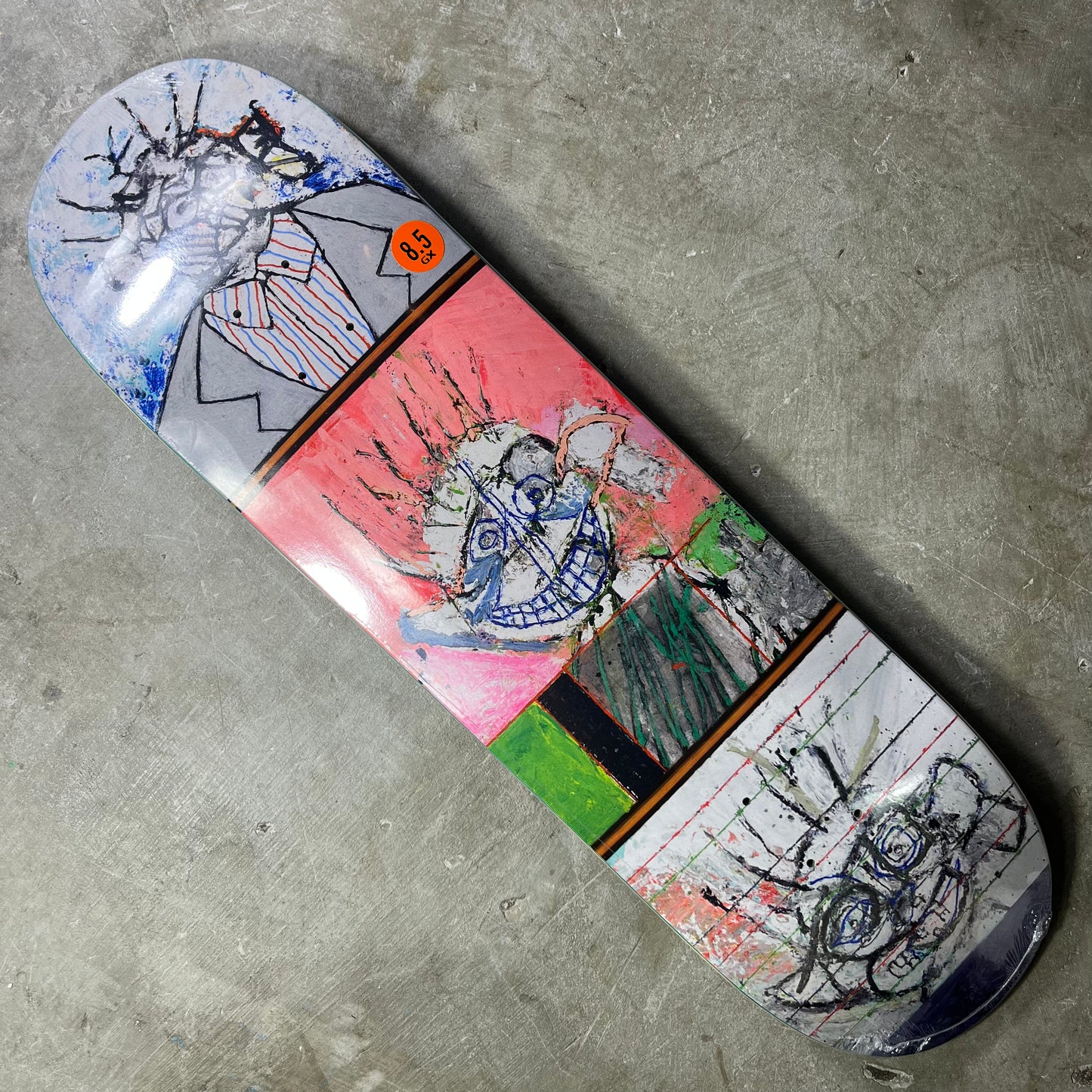 GX1000 - Jeff Carlyle Faces #2 Deck - 8.5"