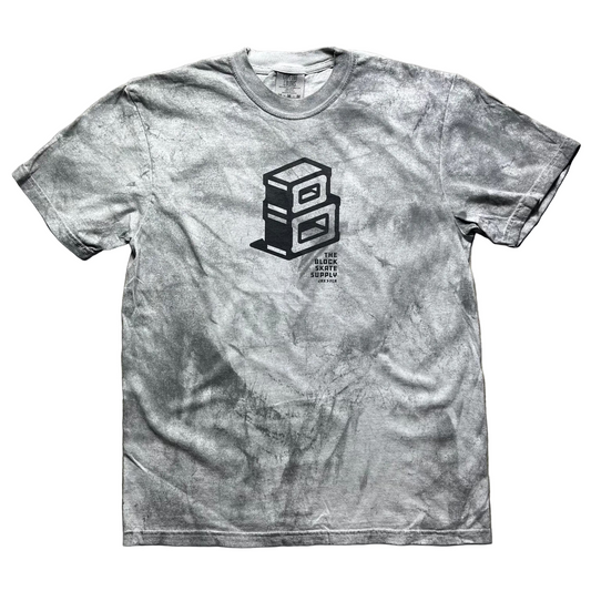 Block - Centerpiece Logo Color Blast T-Shirt - Grey / Black
