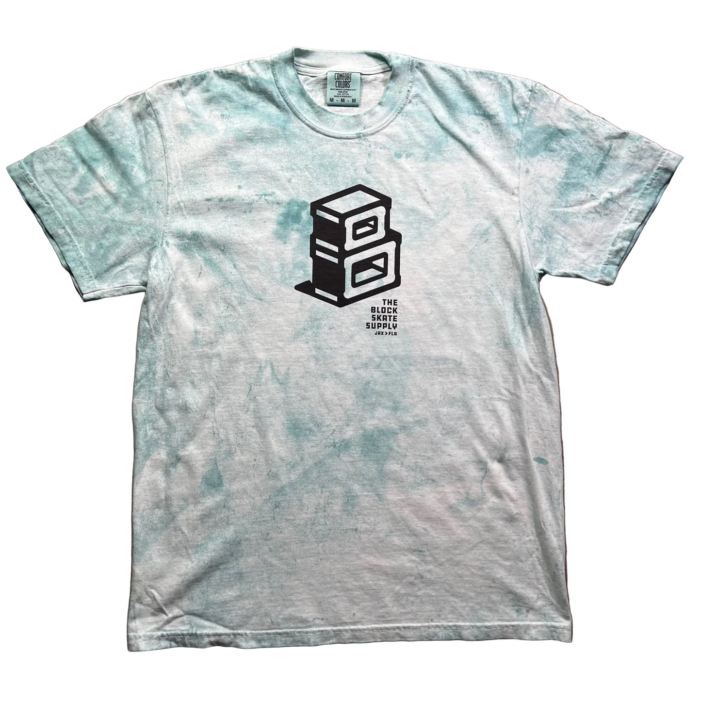 Block - Centerpiece Logo Color Blast T-Shirt - Blue/Black
