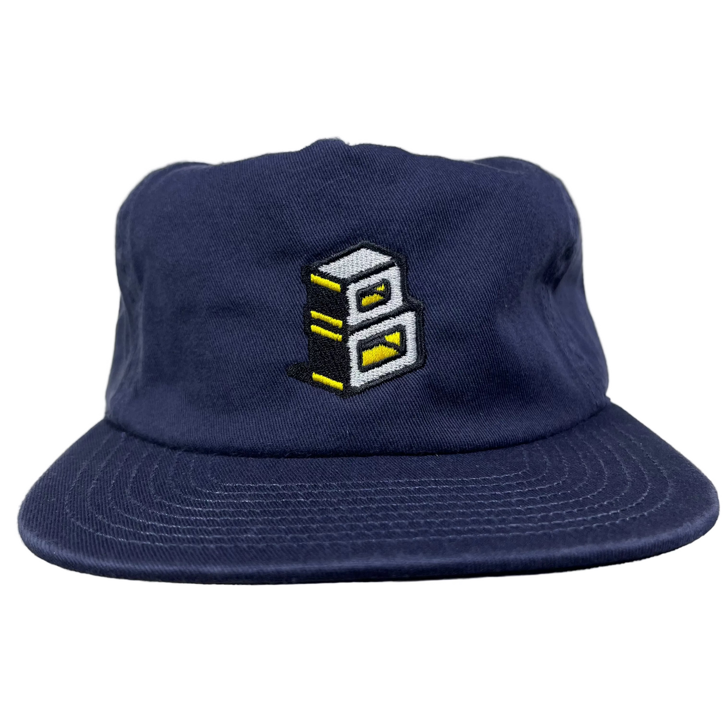 Block - B Logo Strapback Hat - Navy