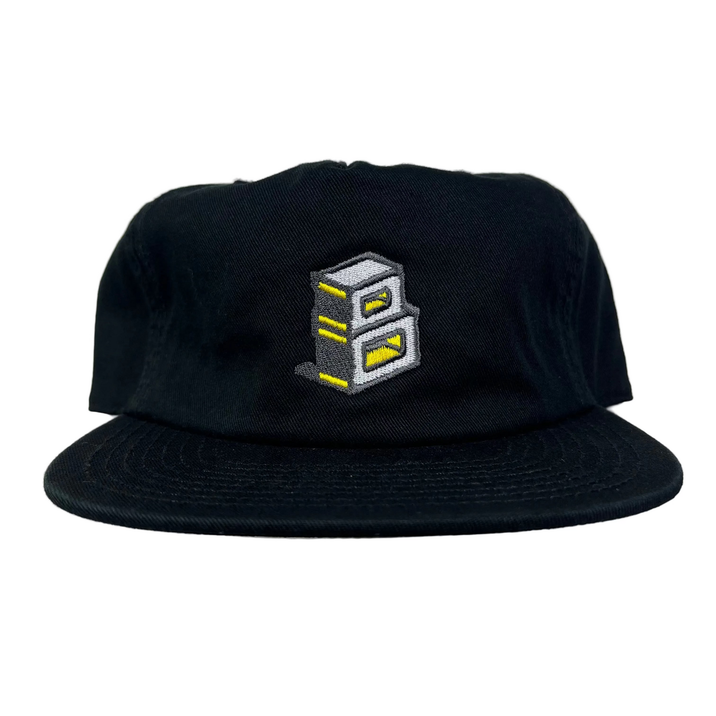 Block - B Logo Strapback Hat - Black