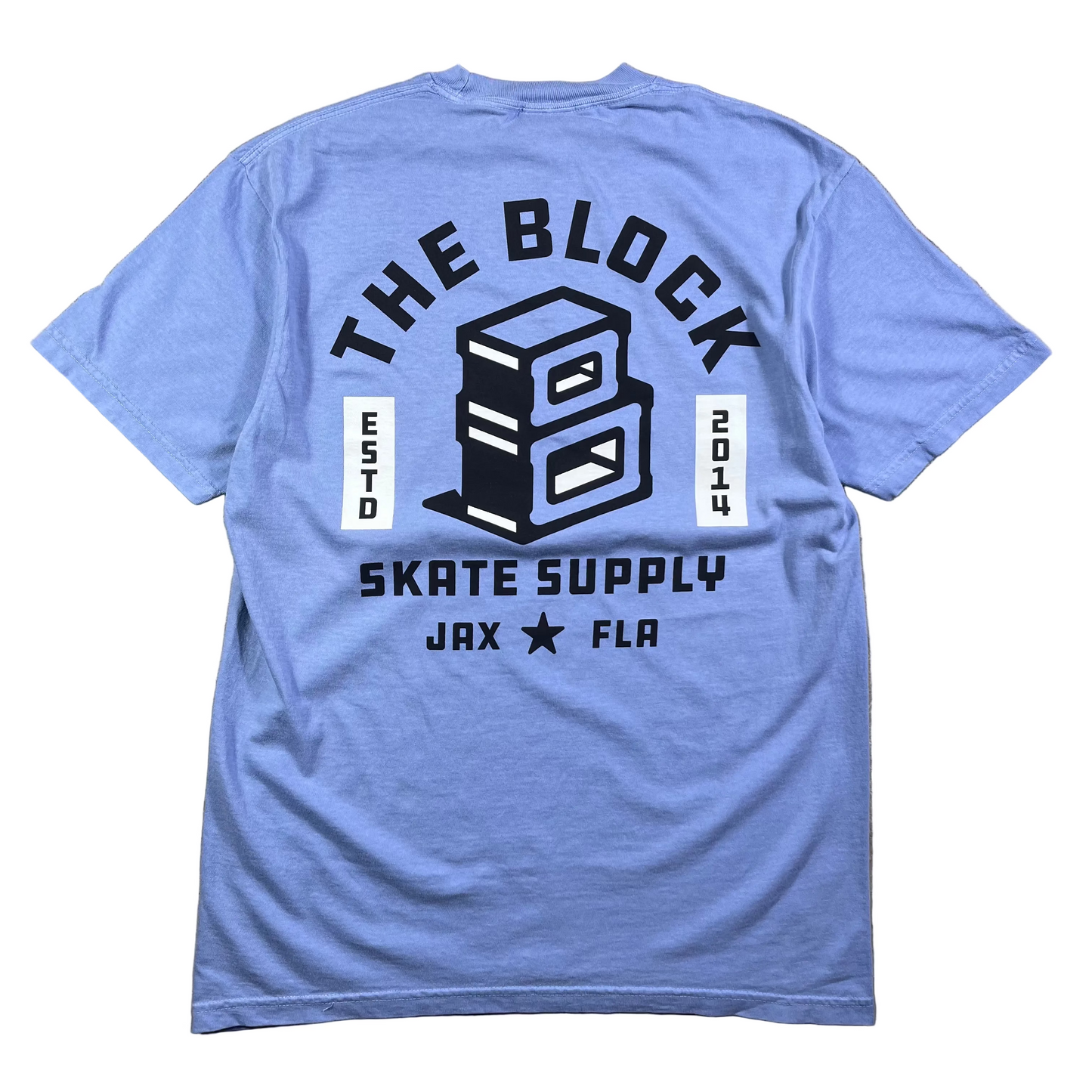 Block - Roots Logo T-Shirt - Light Blue