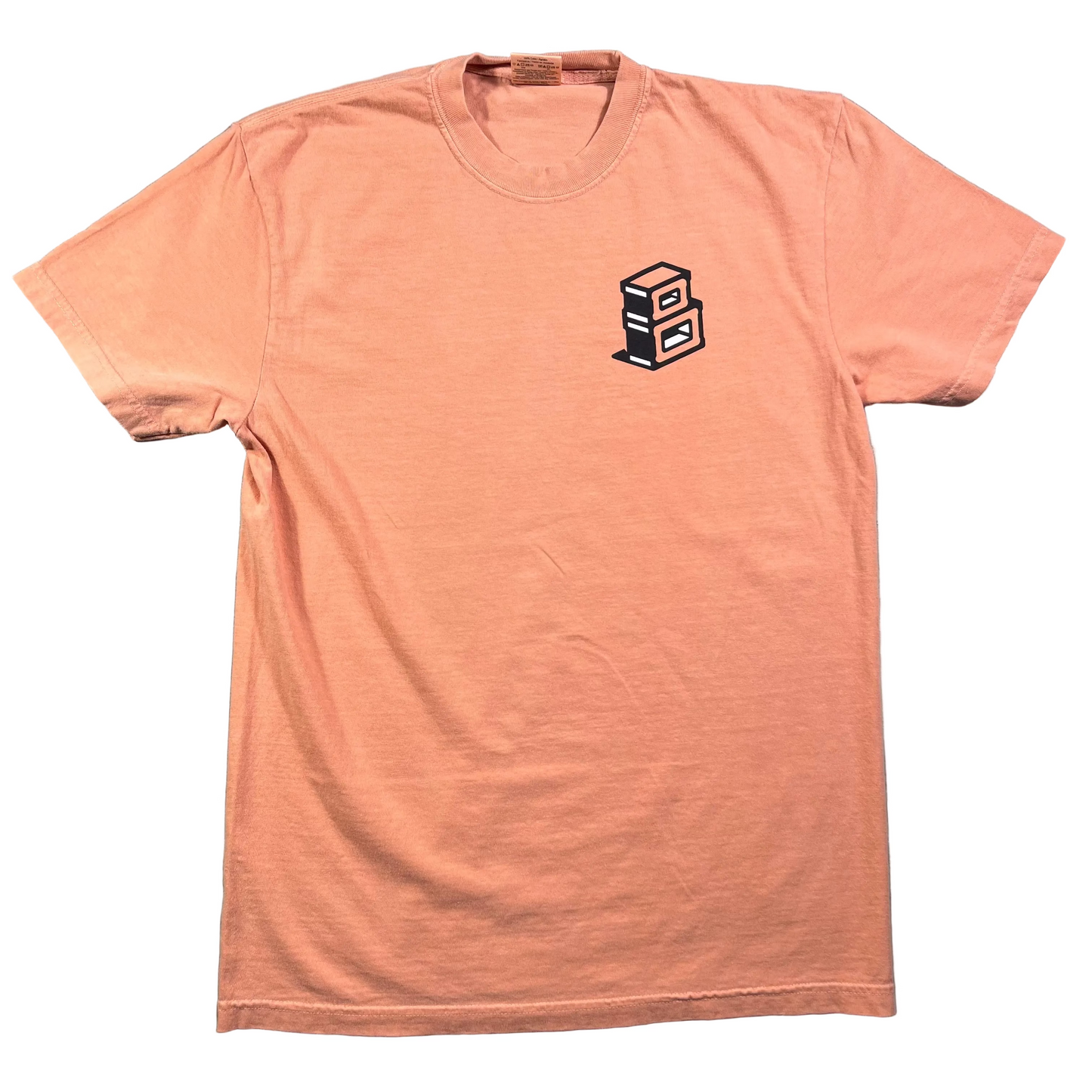 Block -  Roots Logo T-Shirt - Coral
