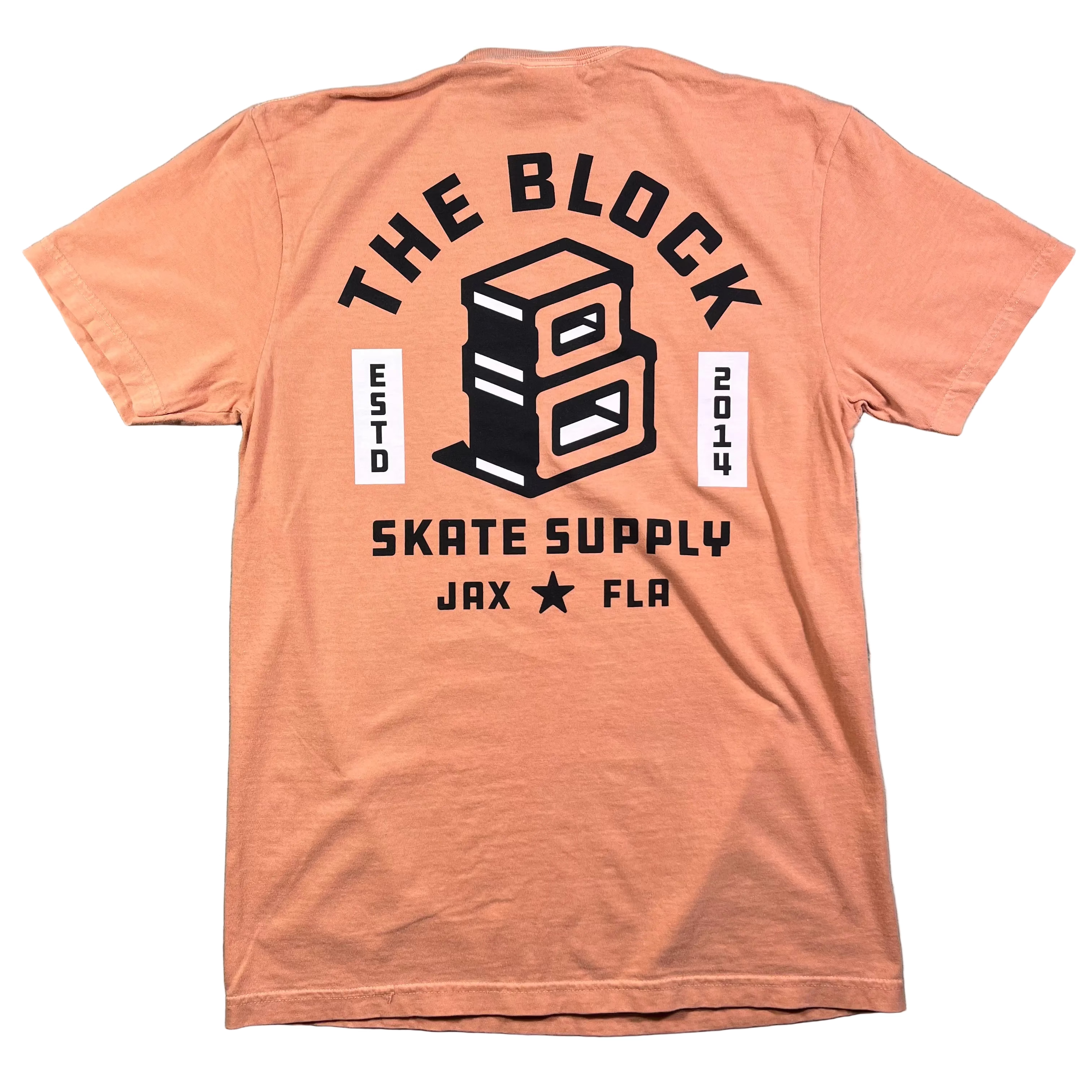 Block - Roots Logo T-Shirt - Coral – The Block