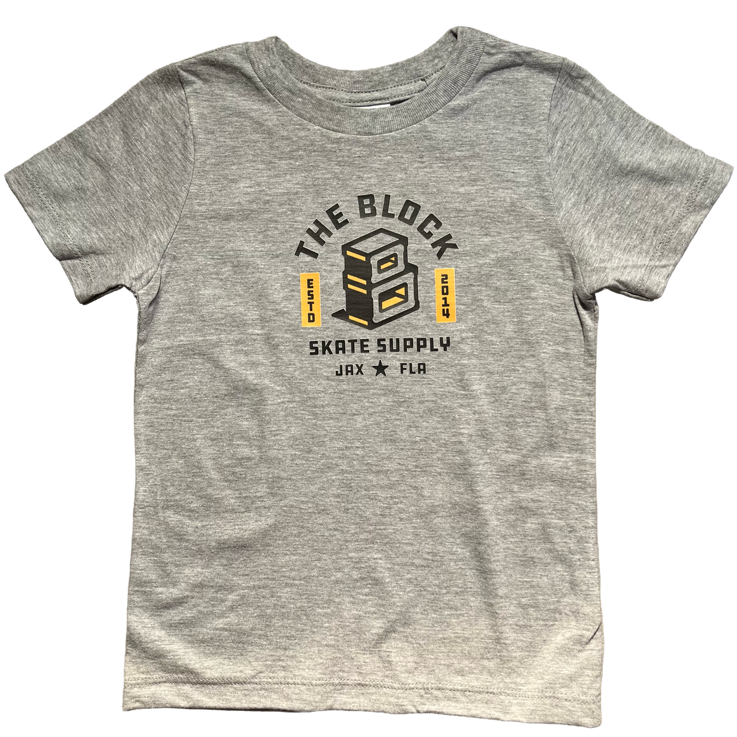 Block - Roots Logo Toddler T Shirt - Heather Grey