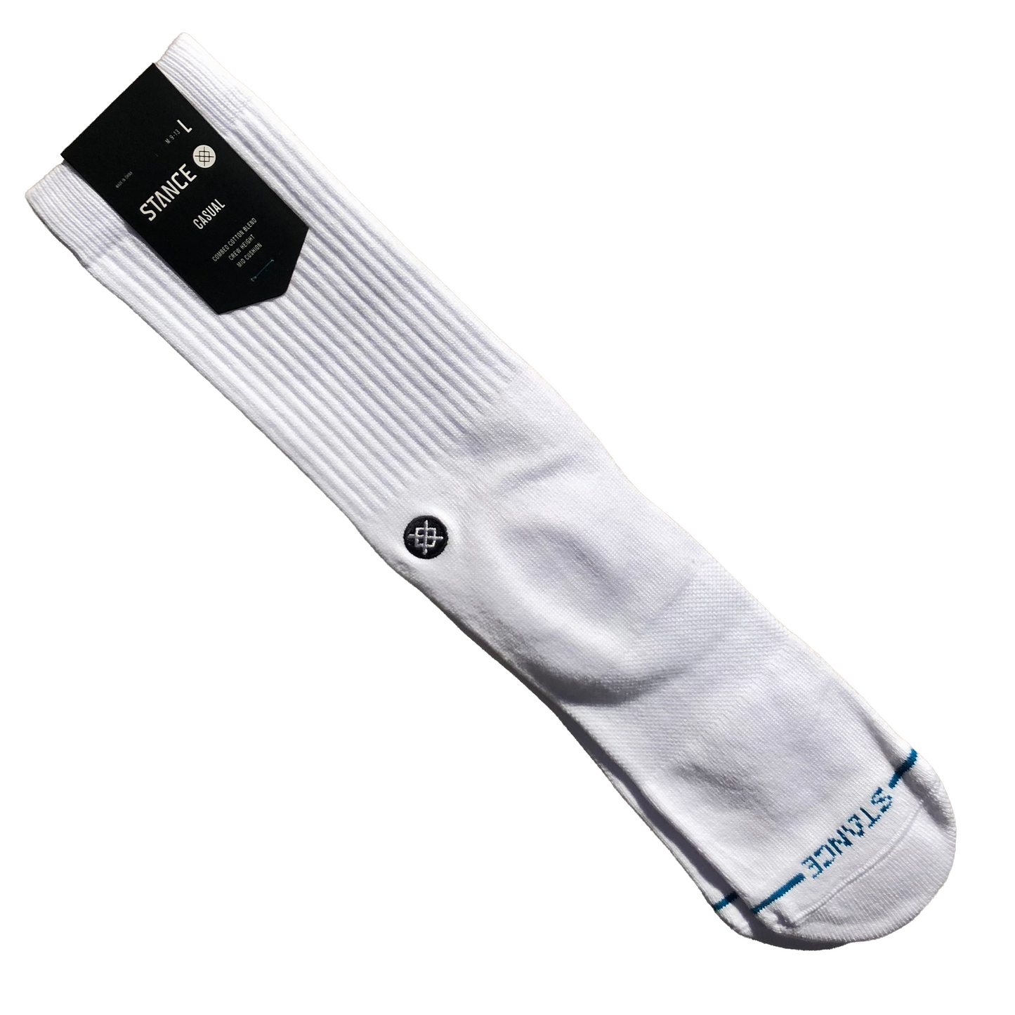Stance Socks - Icon Crew Sock - White/Black