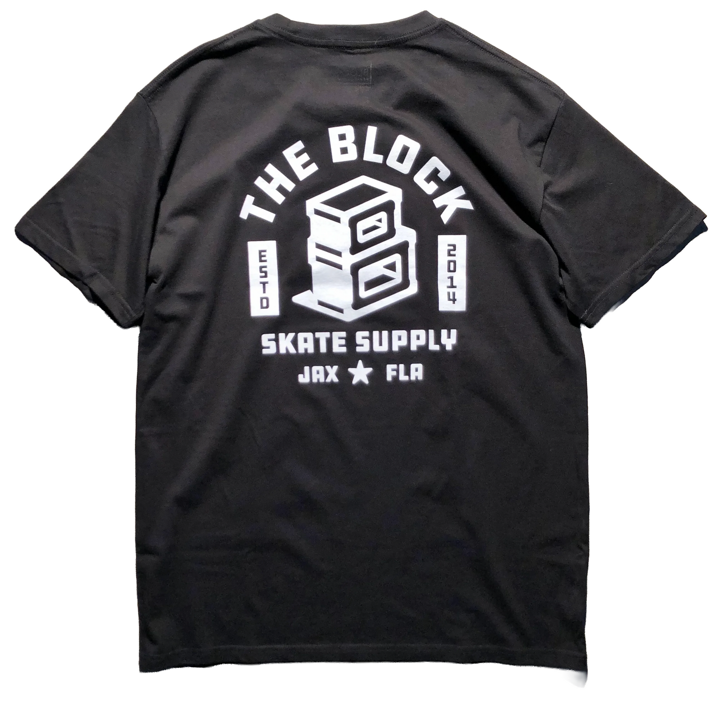 Block - Roots Logo Tee - Black - White
