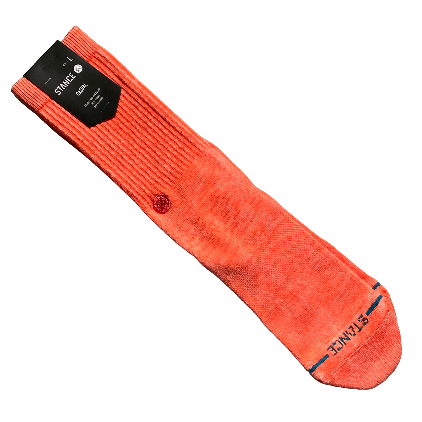 Stance Socks - Icon Dyed Crew Sock - Coral