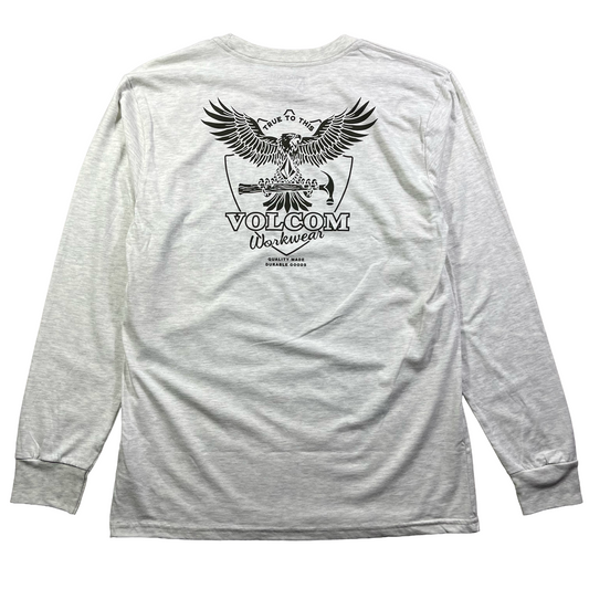 Volcom - Hammered Long Sleeve T-Shirt - Stone Heather