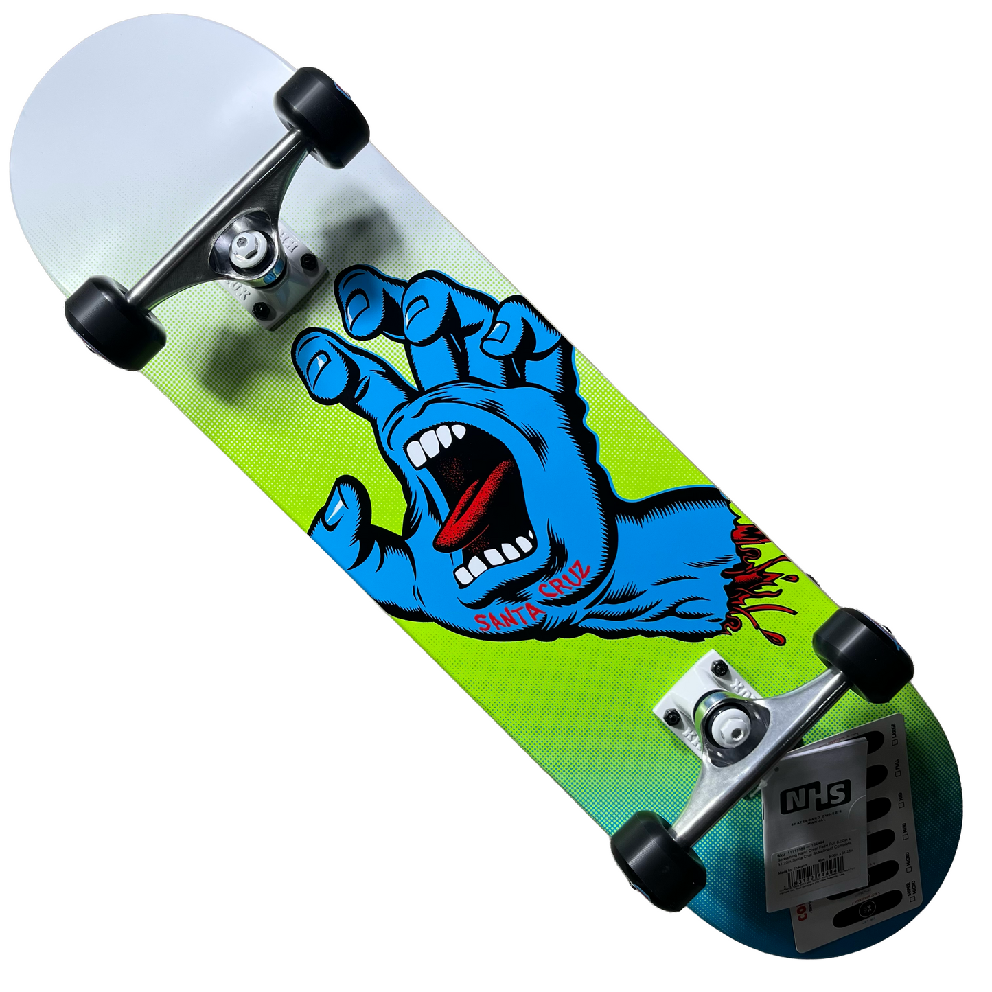 Santa Cruz Skateboards - Screaming Hand Color Fade Complete Skateboard - 8.00"