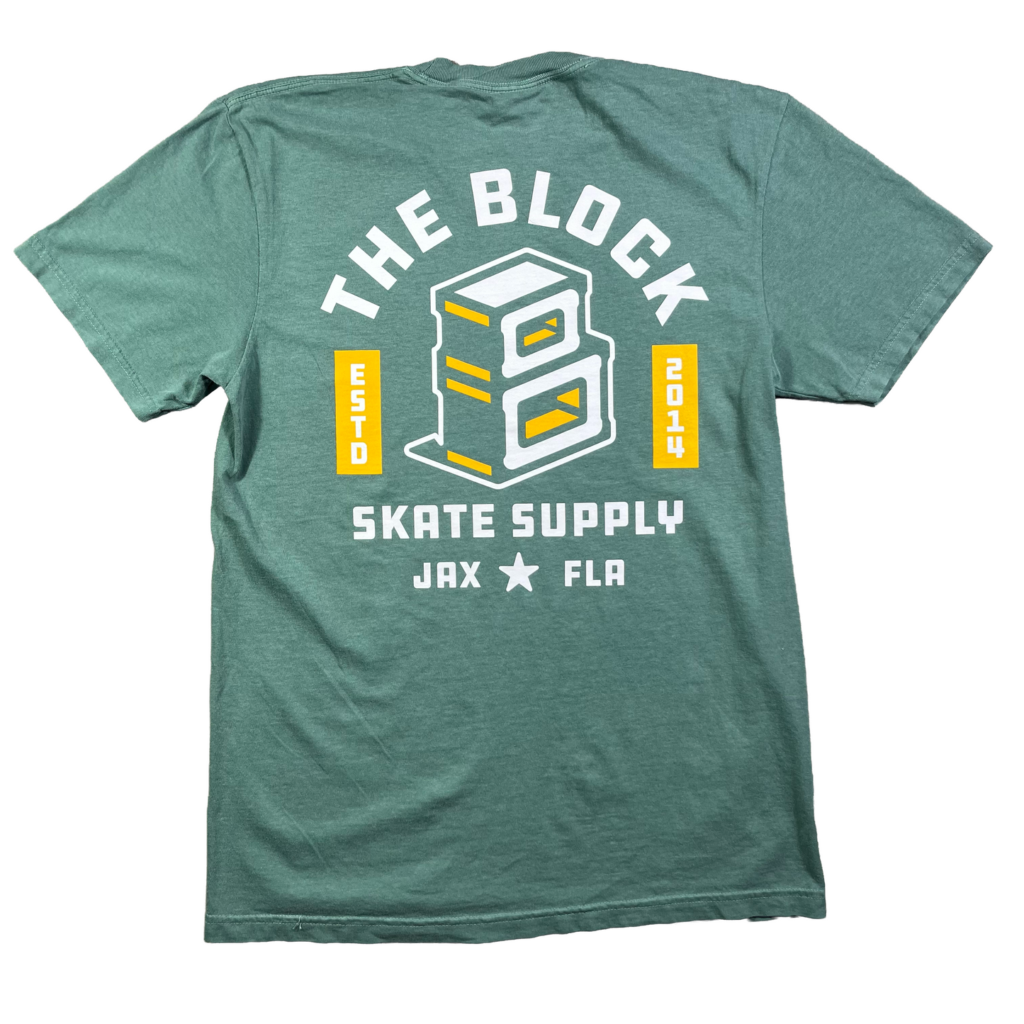Block -  Roots Logo T-Shirt - Green