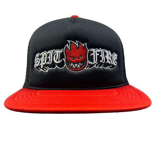Spitfire Wheels - Old E Drop Bighead Snapback Hat - Black / Red