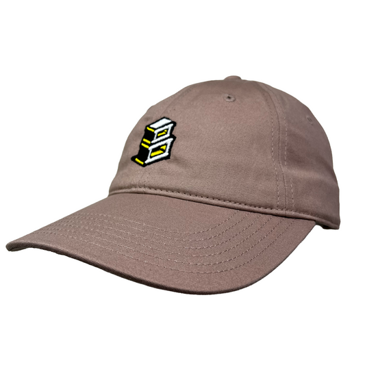 Block - Roots B Logo Strapback Dad Hat - Haze/Yellow